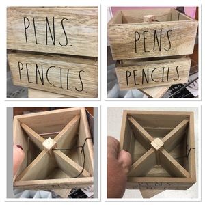 Rae Dunn Pens And Pencils Office Caddy spins